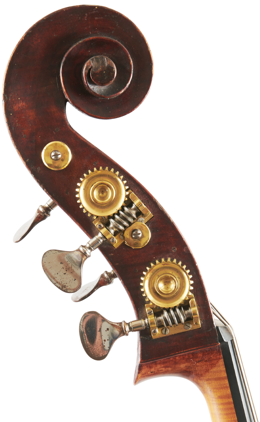 Fuber Double Bass left scroll