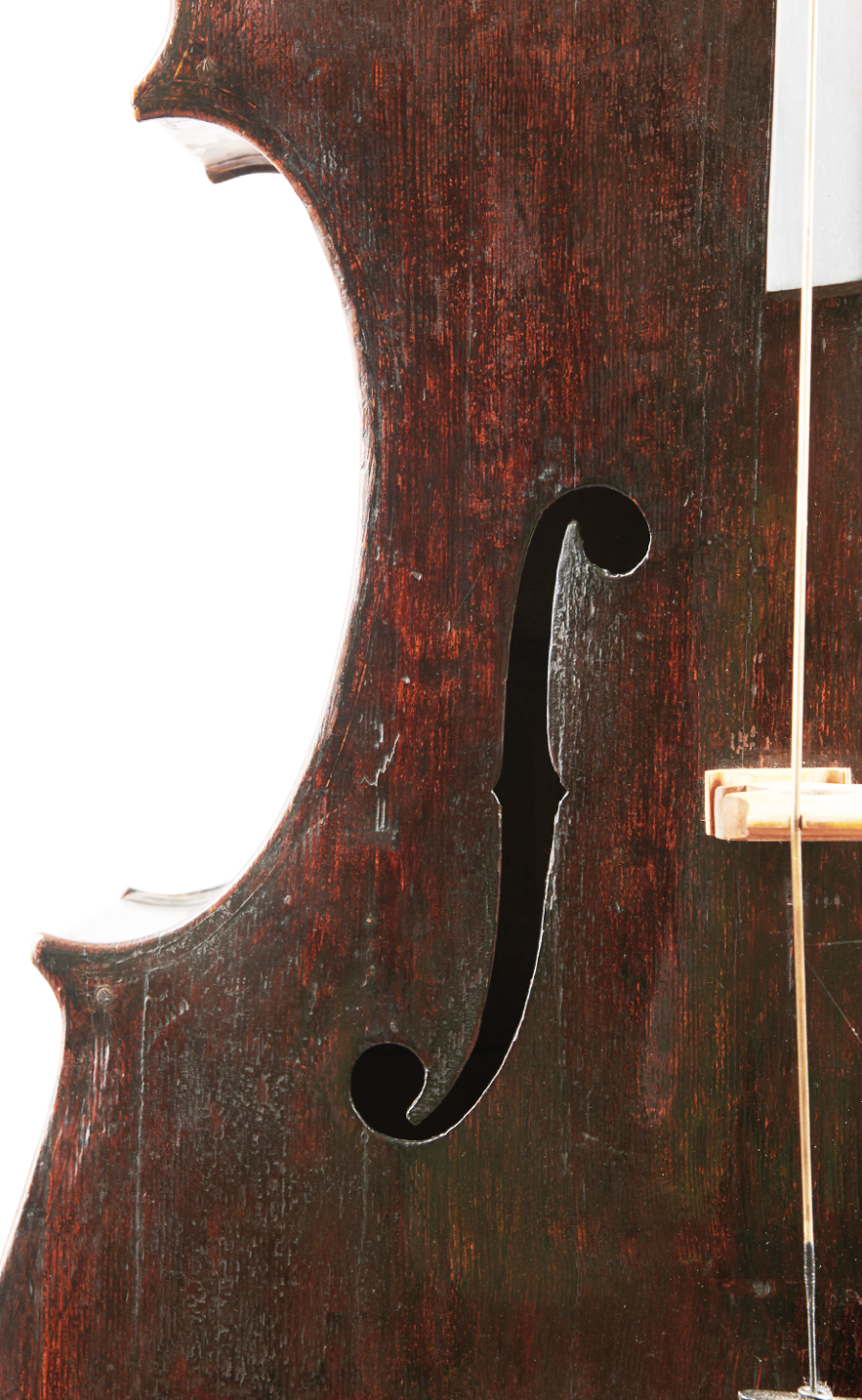 Fuber Double Bass f-hole left