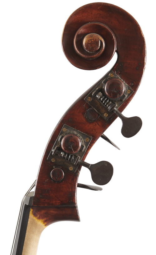 Fuber Double Bass right scroll