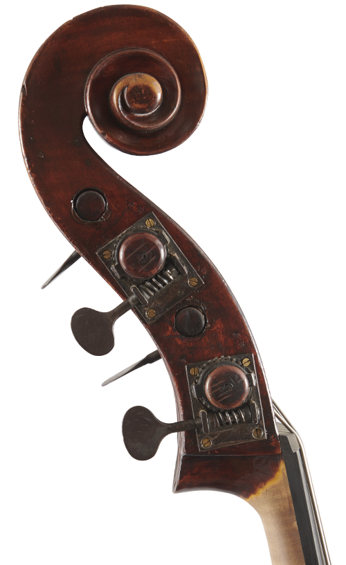 Fuber Double Bass left scroll