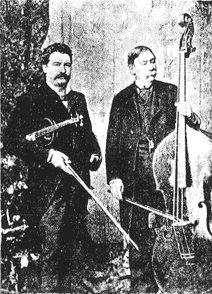 Papini and Bottesini Double Bass players