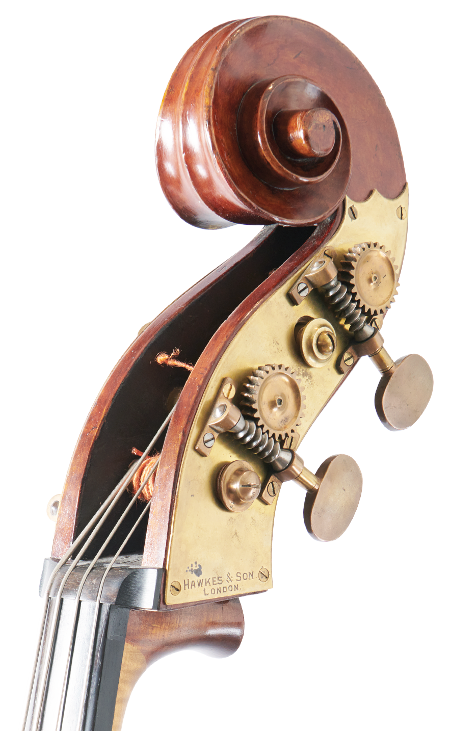 Northern English Double Bass front angle scroll image