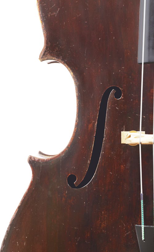 Fuber Double Bass f-hole left