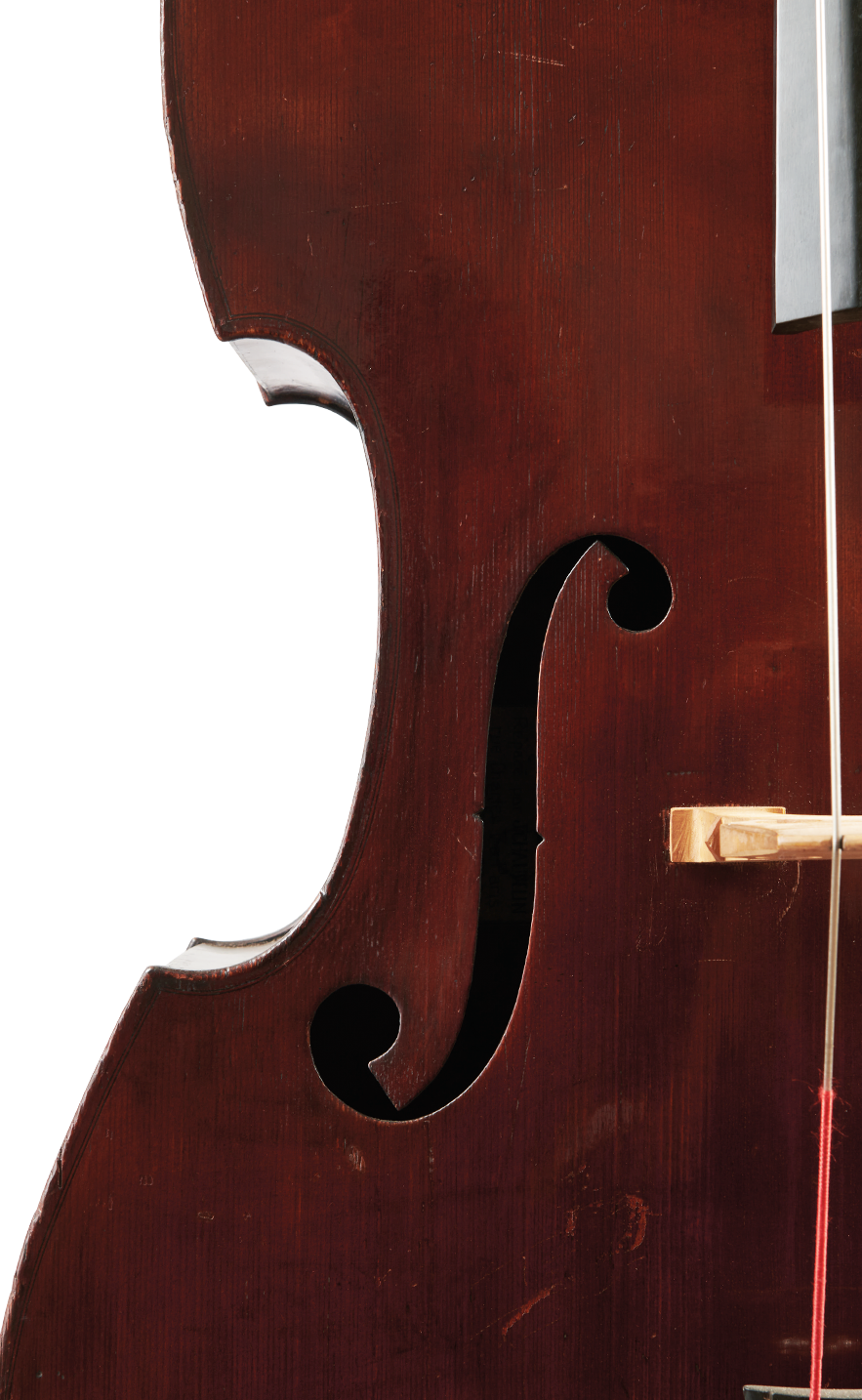 Mirecourt Double Bass Left Sound Hole