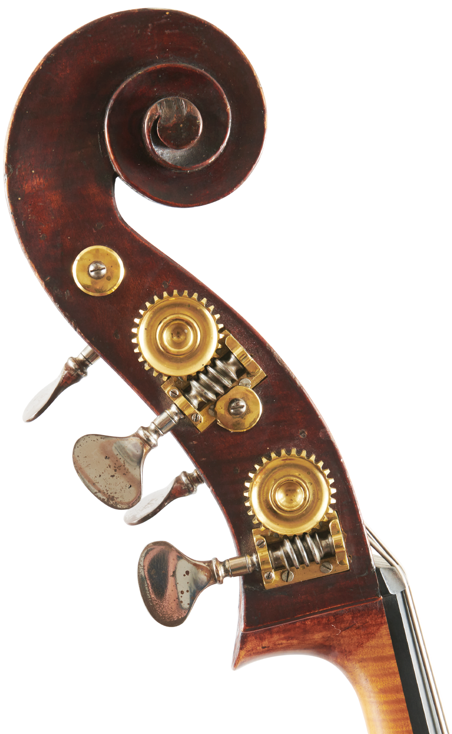 Fuber Double Bass left scroll